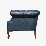 Ostrich Vintage finish genuine leather Sofa - Thumbnail 2