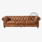 Senegal Century Leather Sofa - Thumbnail 2