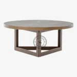 Suzdal Round Shagreen Coffee Table - Thumbnail 2