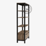 William Wood Open Bookcase with Drawers - Thumbnail 3