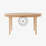 Woodpecker Round Cerused Oak Dining Table - Thumbnail 2