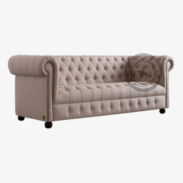 Laon Cotton Fabric Sofa - Thumbnail 1