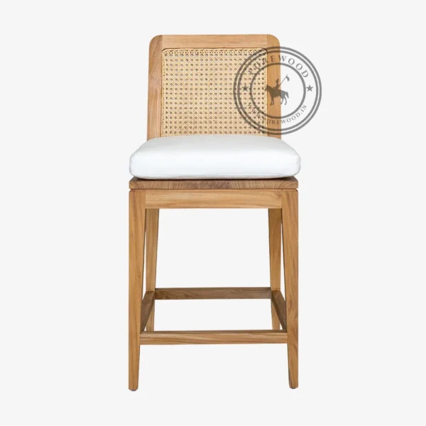Maple Cane Counter Stool - Thumbnail 3