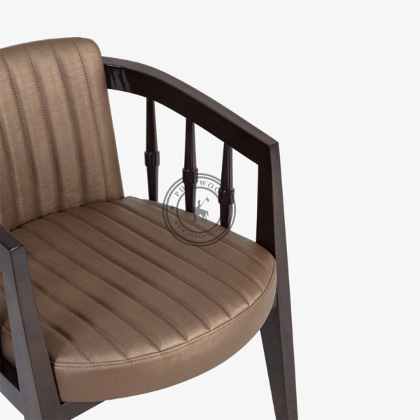 Alex Leather Arm Chair - Thumbnail 3