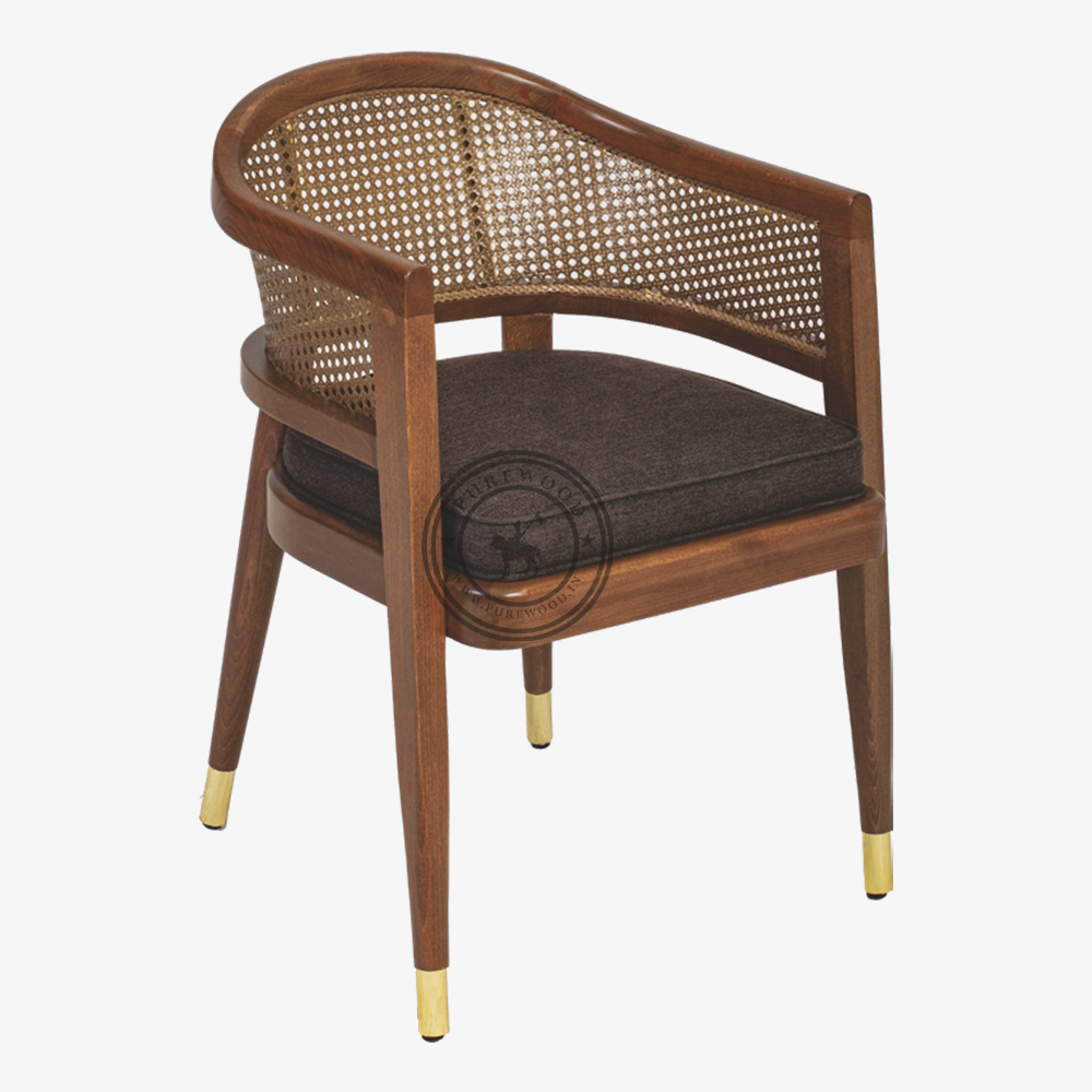 Adam Honey Cane Chair