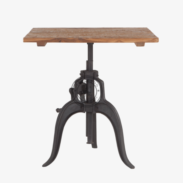 Carter Industrial Loft Adjustable Dining Table Natural - Thumbnail 2