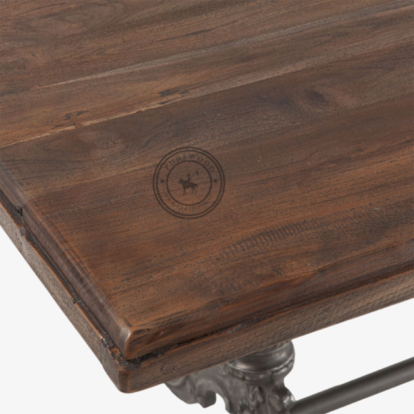 Sunflower Vintage Dining Table Weathered Teak - Thumbnail 4