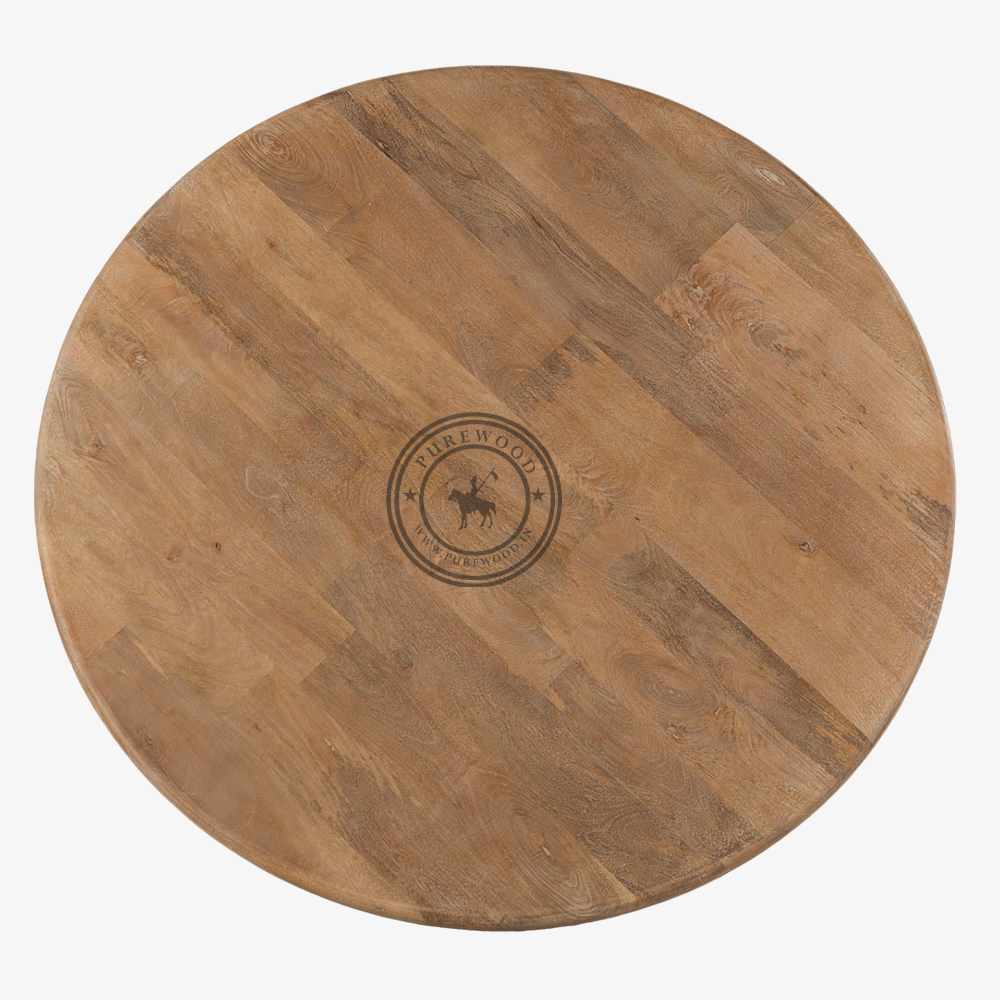 Adrian Round Dining Table Antique Oak - Image 4