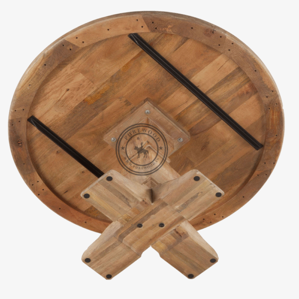 Adrian Round Dining Table Antique Oak - Thumbnail 2