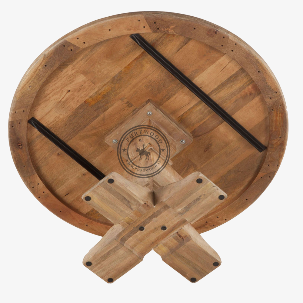 Adrian Round Dining Table Antique Oak - Image 2