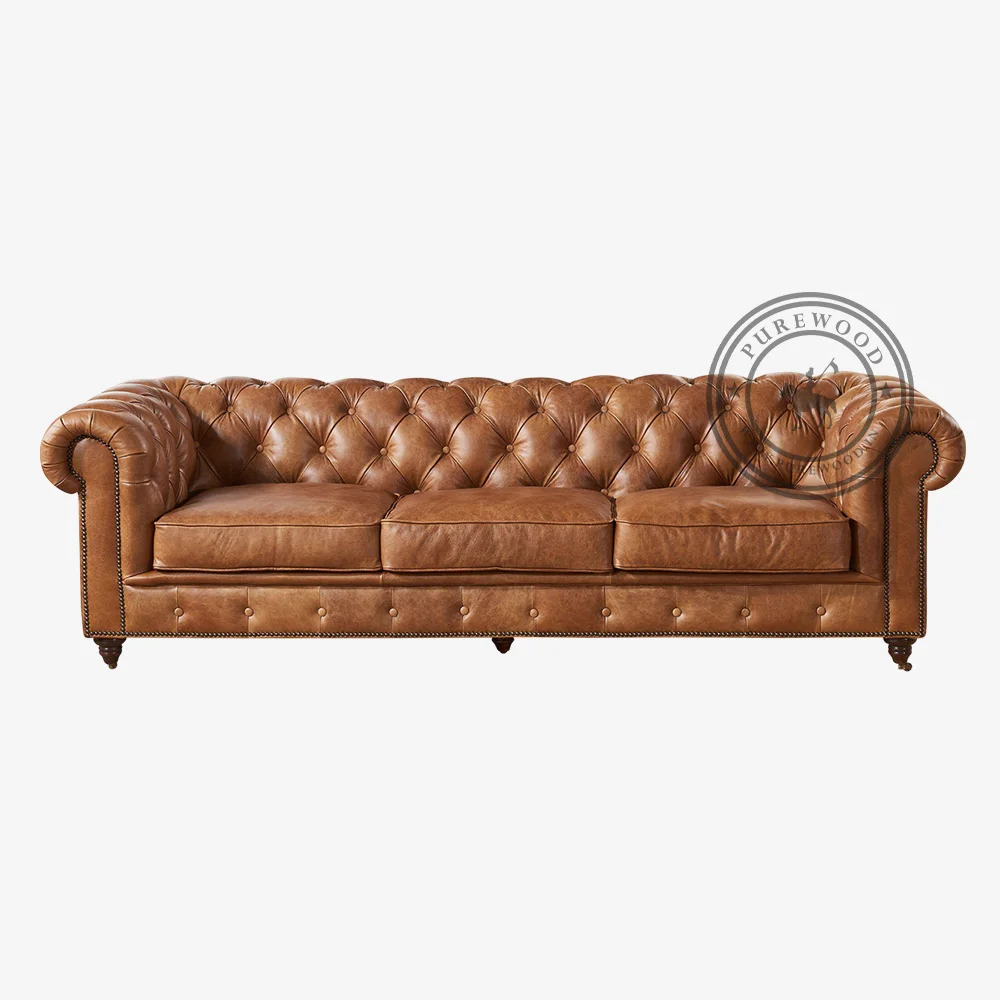 Senegal Century Leather Sofa - Image 2