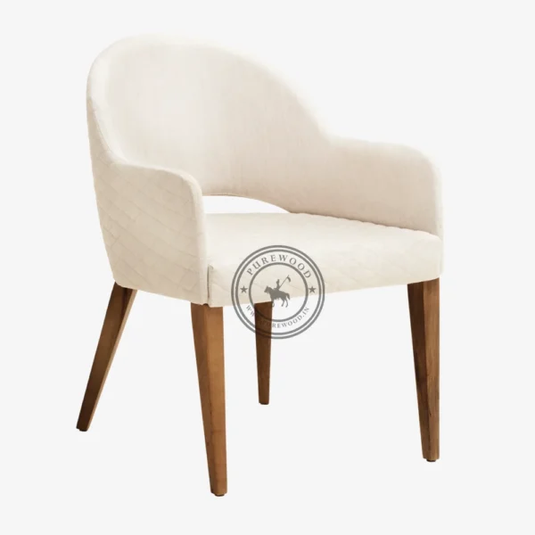 Sunflower Upholstered Fabric Chair - Thumbnail 1