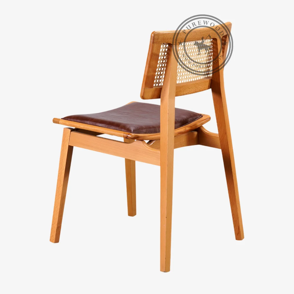 Tweed Leather Chair - Image 2