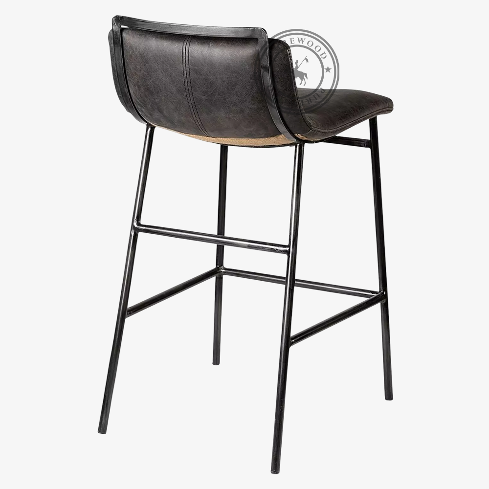 Birch Ember industrial stool - Image 3