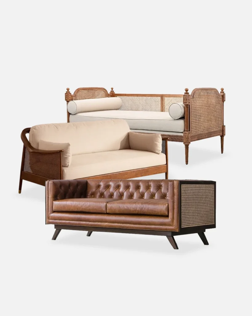 Cane Sofa Sets