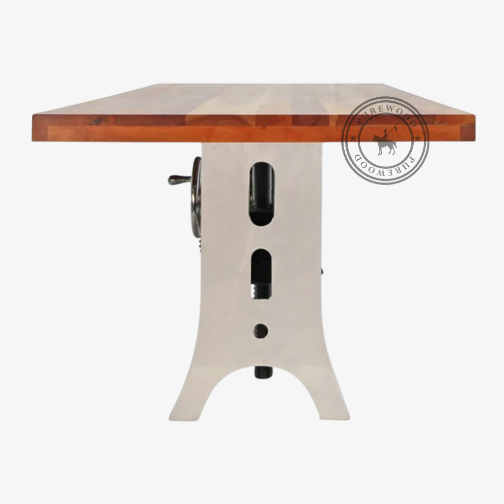 Dawn Poppy industrial dining table - Image 3