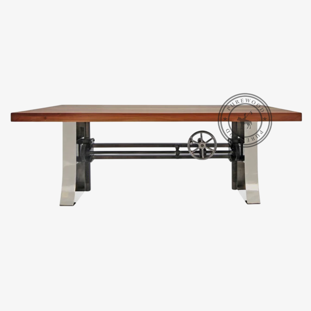 Dawn Poppy industrial dining table - Image 2