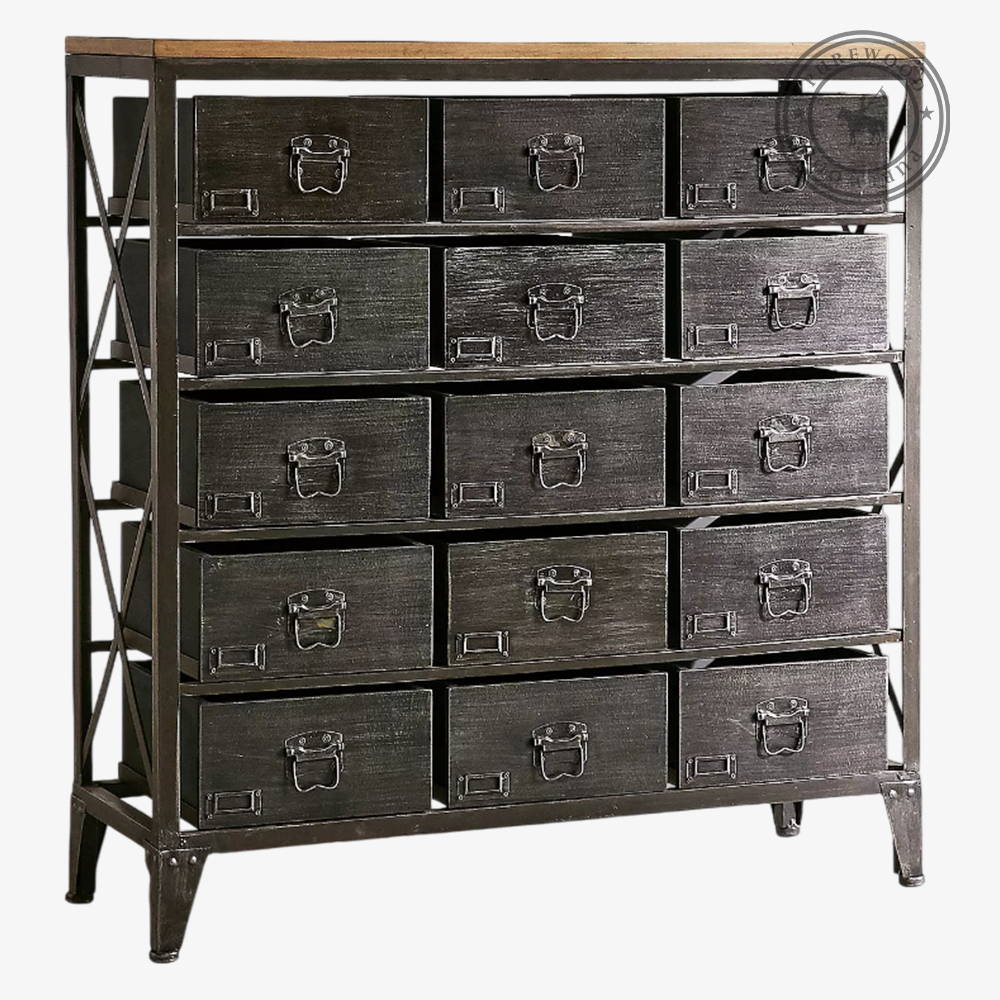 Ember Rock industrial cabinet