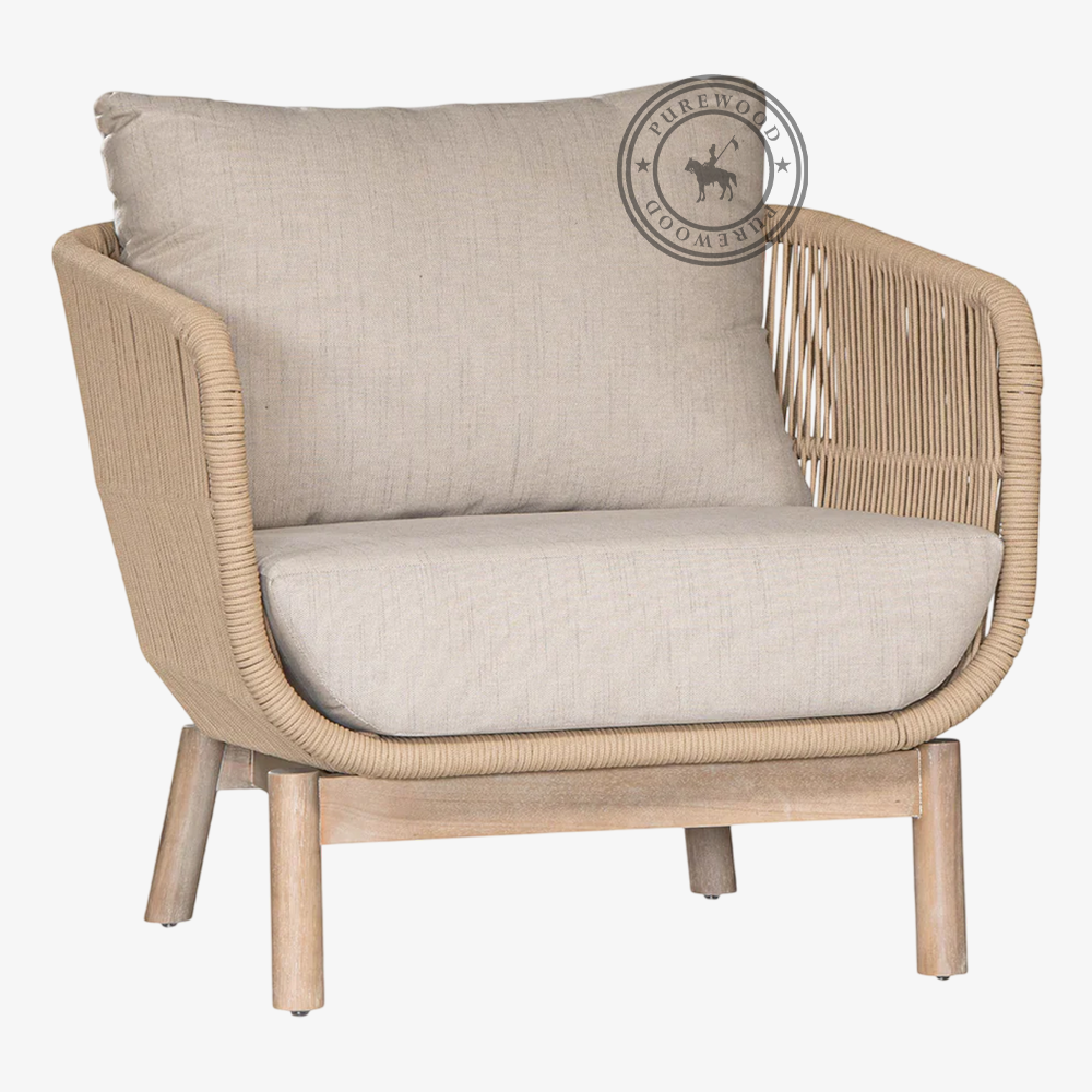 Flow Oak outdoor sofa