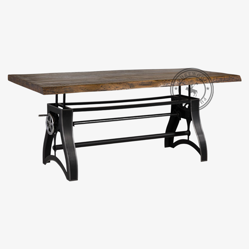 Frost Drift industrial dining table
