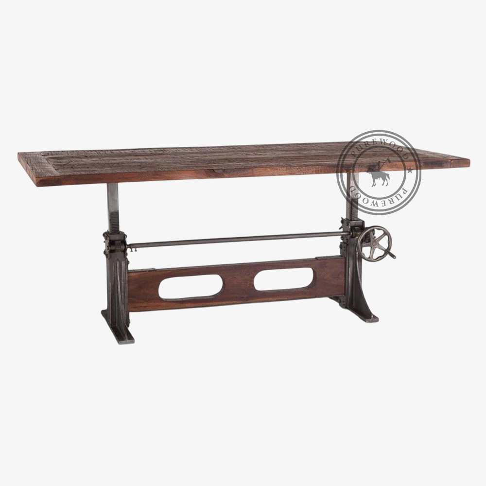 Glow Zeal industrial dining table