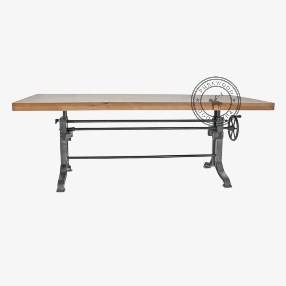 Lavender Opal industrial dining table - Image 2
