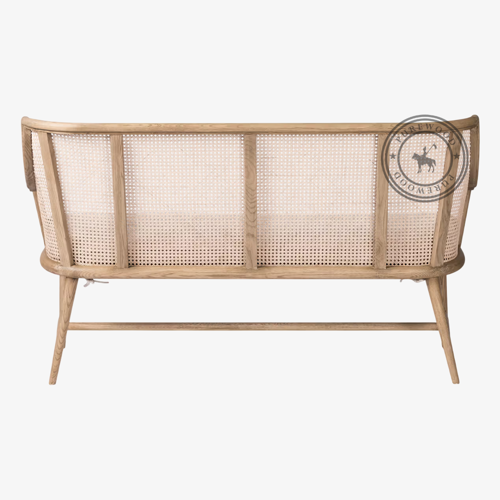 Limoges Cane Bench - Image 2