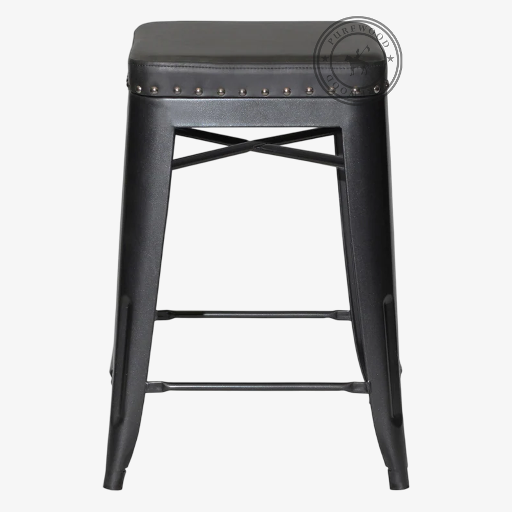 Lotus Pine industrial stool - Image 2