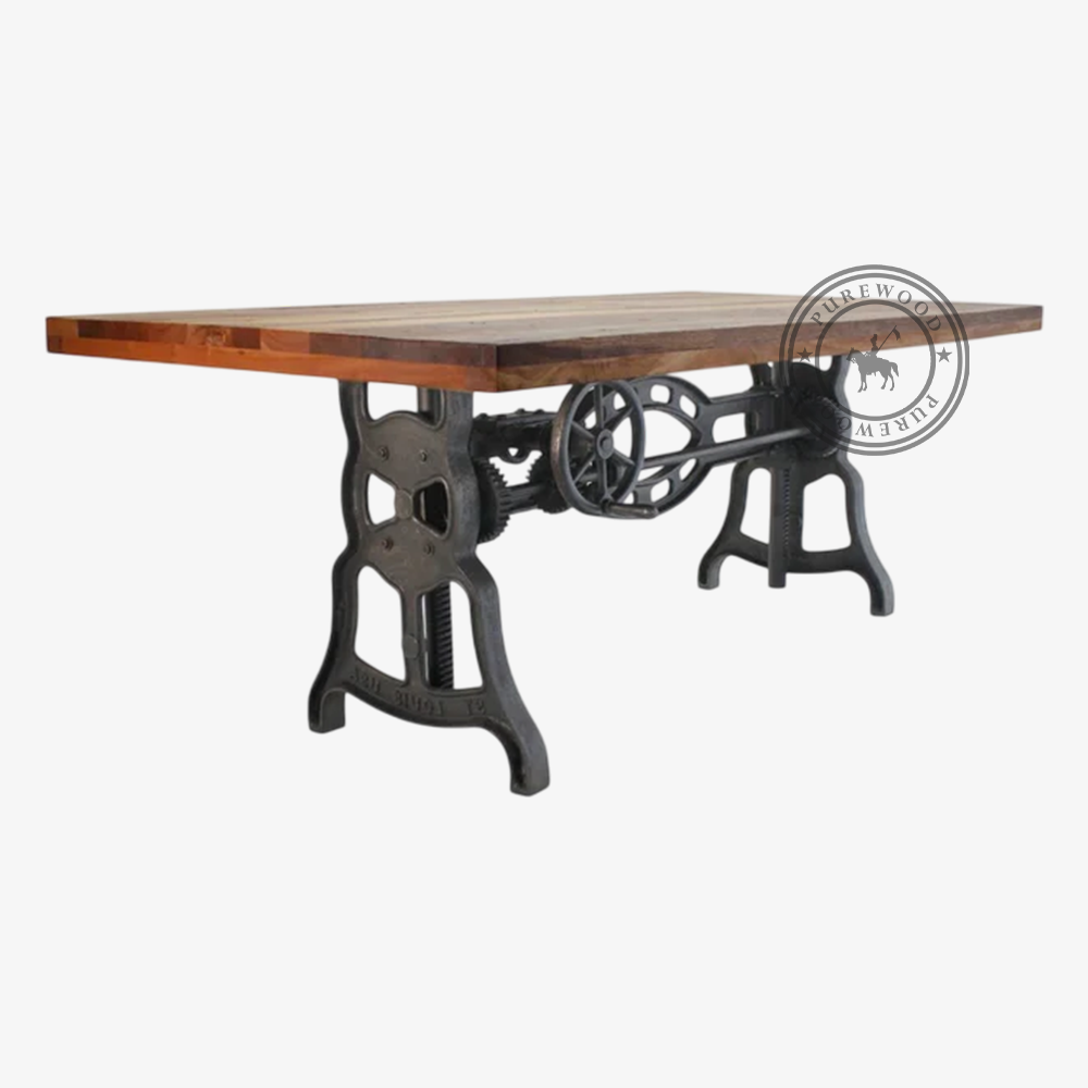 Pine Rain industrial dining table