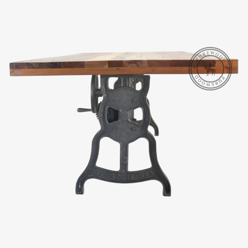 Pine Rain industrial dining table - Image 3