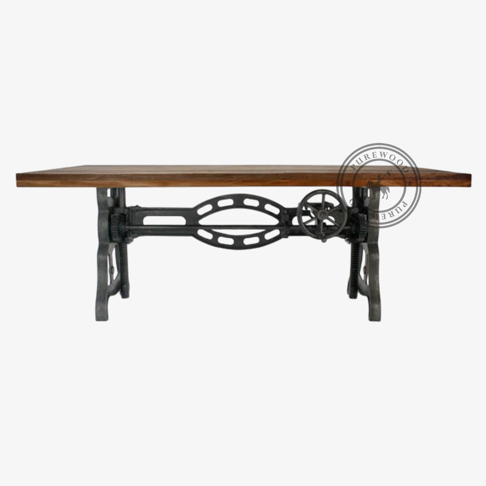 Pine Rain industrial dining table - Image 2