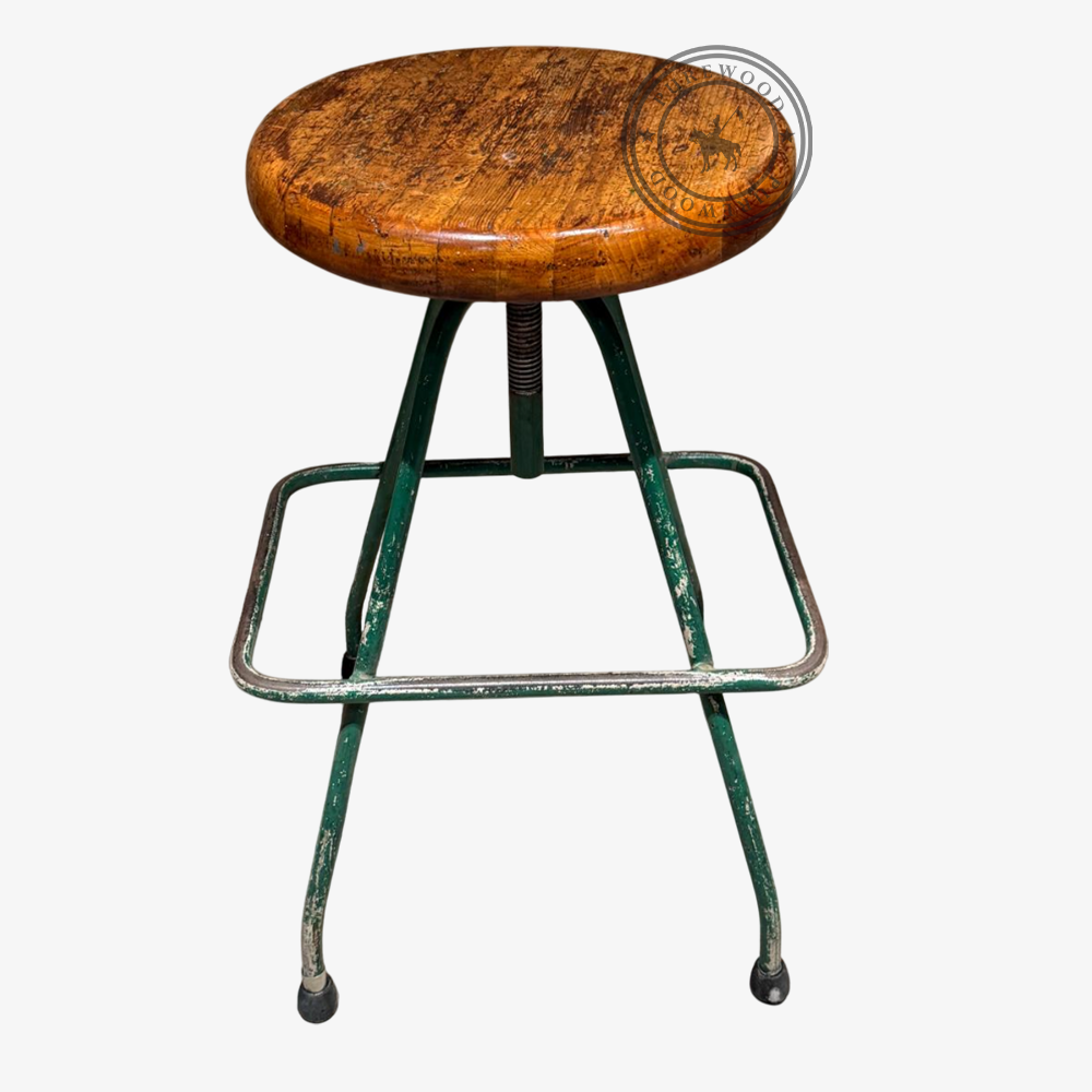 Teak Haven industrial stool - Image 2