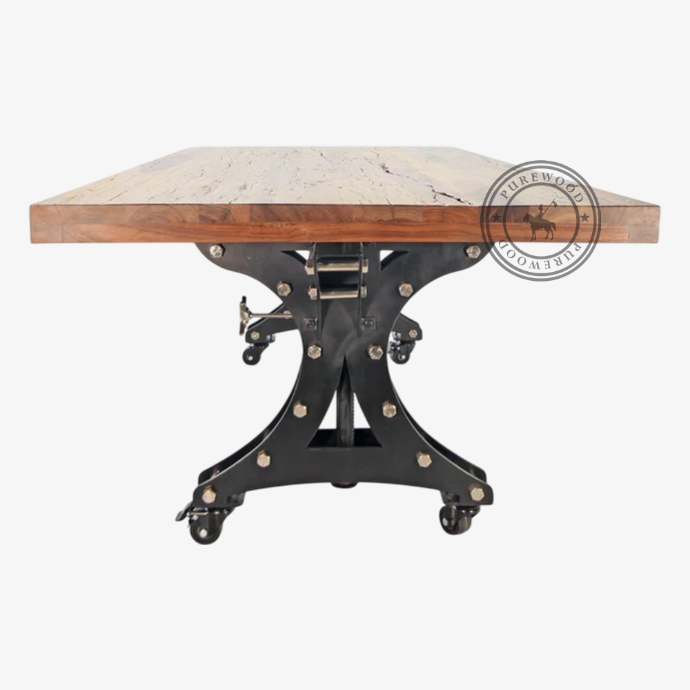 Tide lily industrial dining table - Image 3