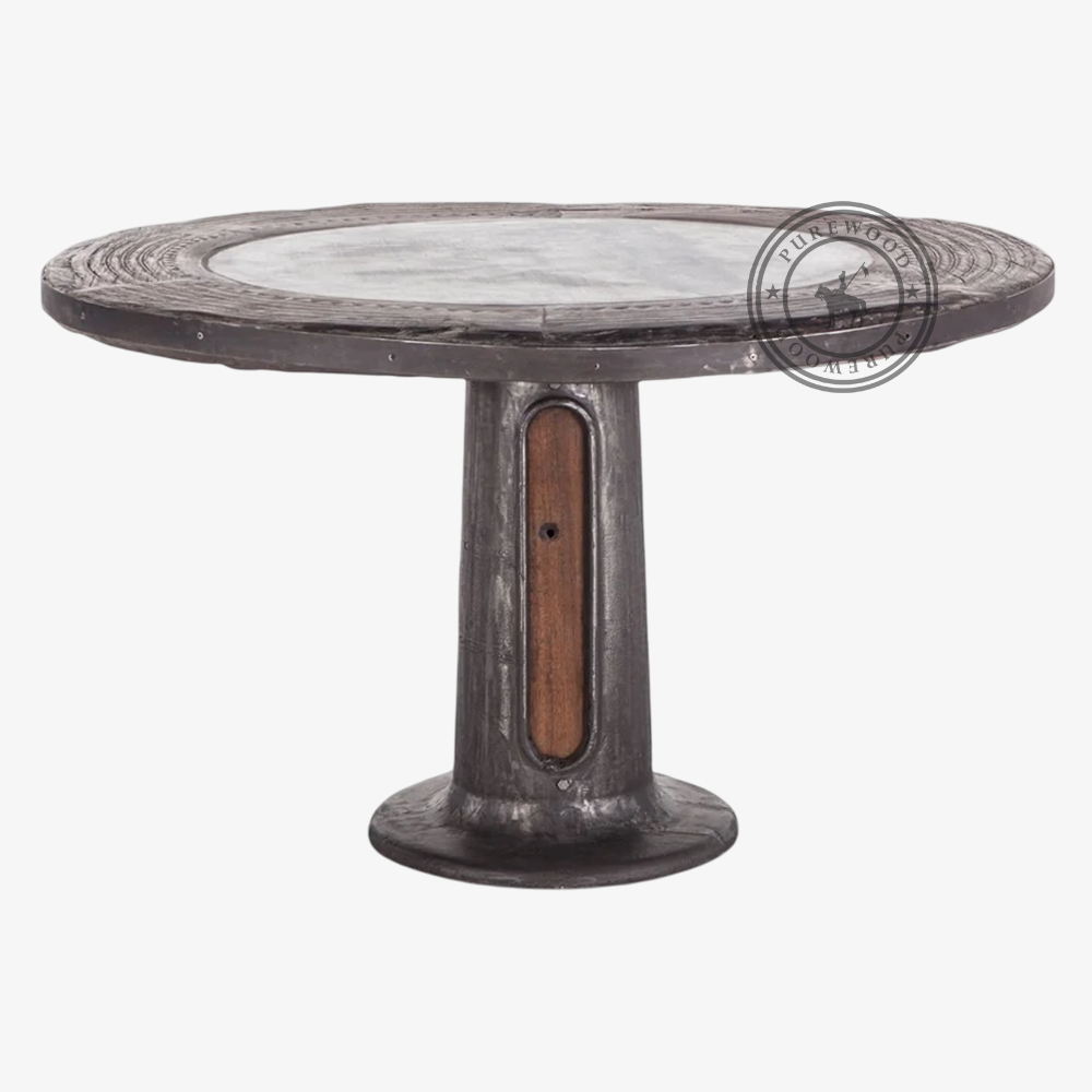 Topaz Zen industrial dining table