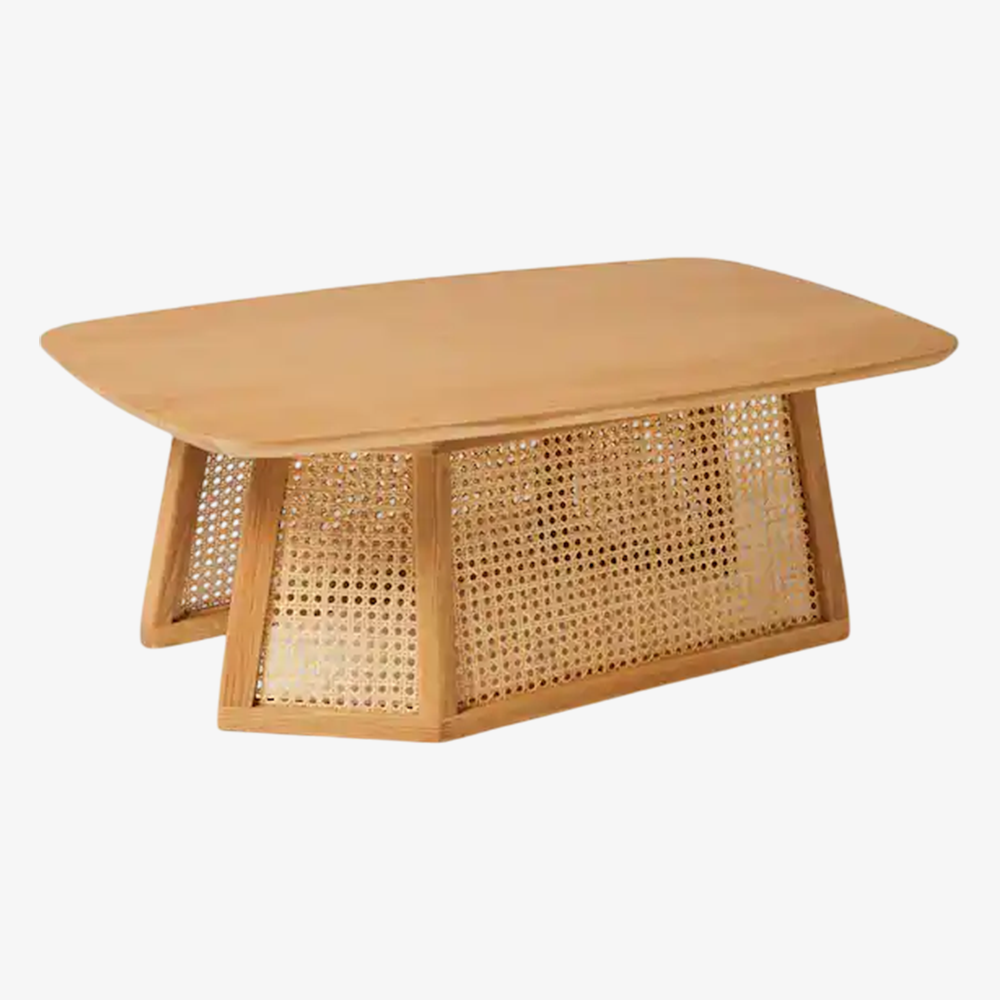 Quartz Spark cane coffee table