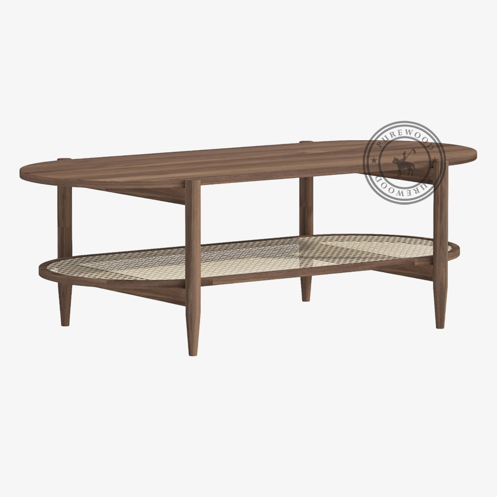 Nest Plum cane coffee table