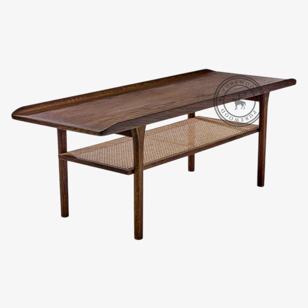 Pearl Grace cane coffee table