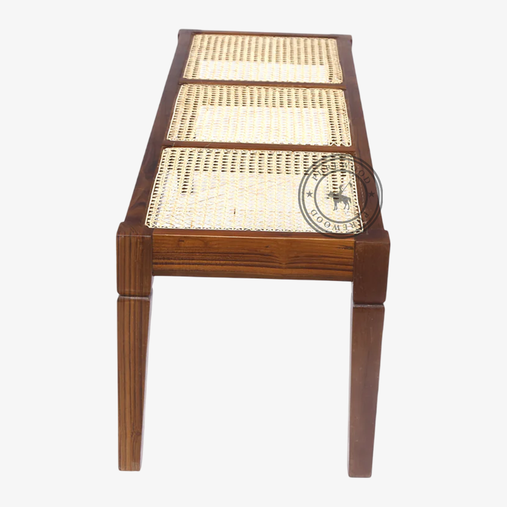 Saint-Nazaire Cane Bench - Image 3